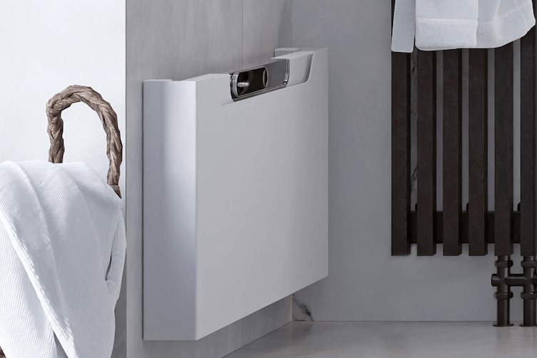 Ein technisches Gerät im Badezimmer.