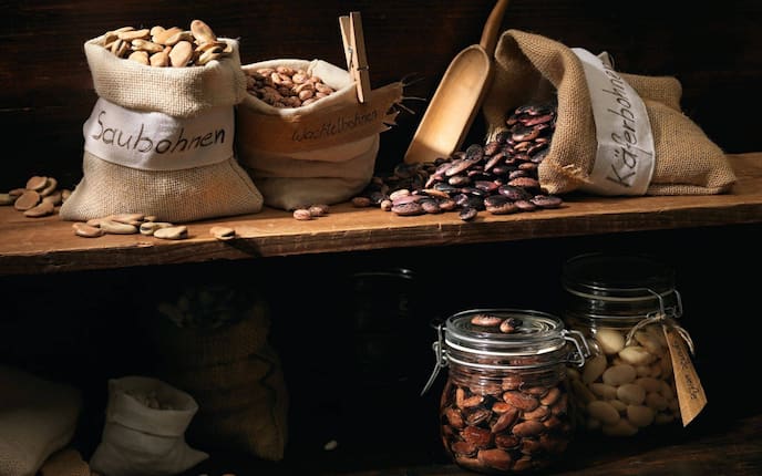 Bohnensorten, Saubohnen, Wachtelbohnen, Käferbohnen, Weiße-Bohnen