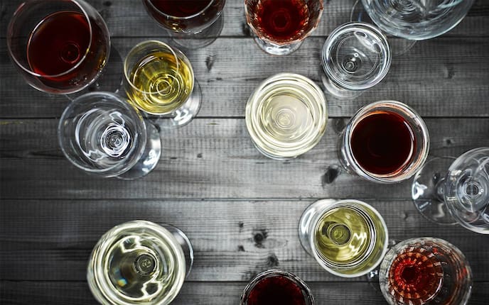 Weingläser, Alkoholgläser, Trinken, Alkohol