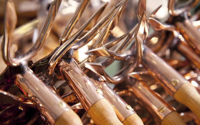 Kupferwerkzeug für den Garten, Handwerk