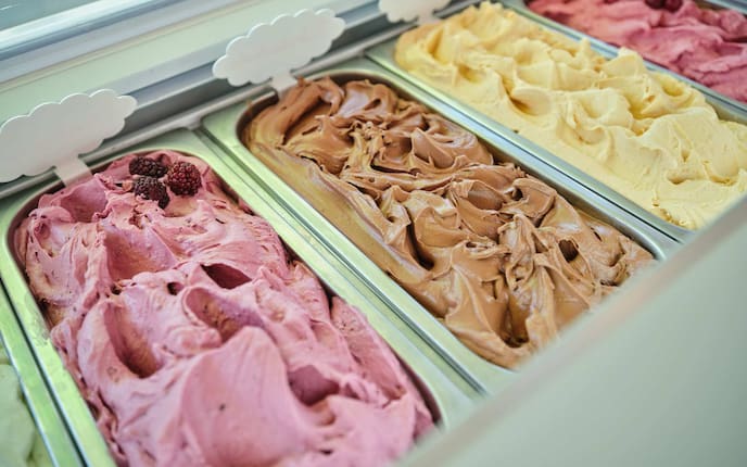 Eis auf Österreich Pobaschnig Eis Genusshütte