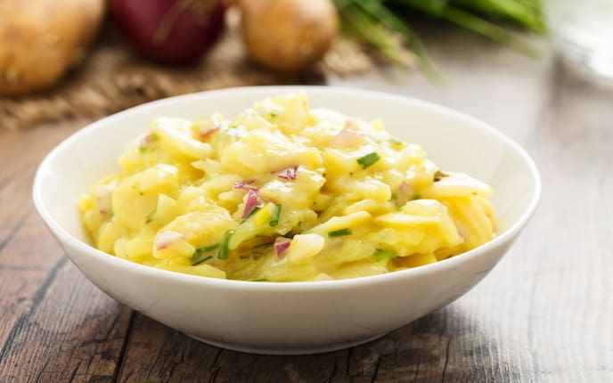 Kartoffelsalat, Erdäpfelsalat, Regeln, Servus