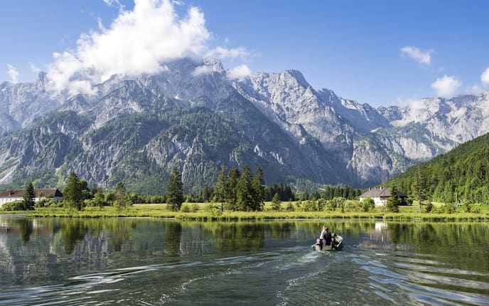 See, Berge, Österreich, Heimatleuchten