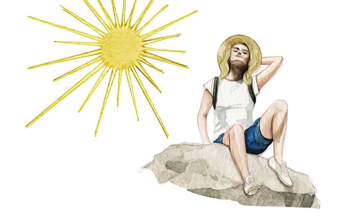 Auch im Frühling kann man Sonnenbrand bekommen.