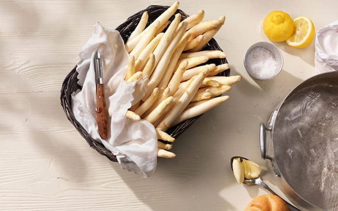 Weißer Spargel, Spargel, Spargelsaison