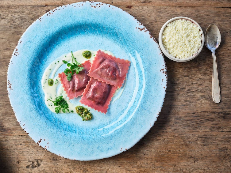 Ravioli, Käse, WEißlacker