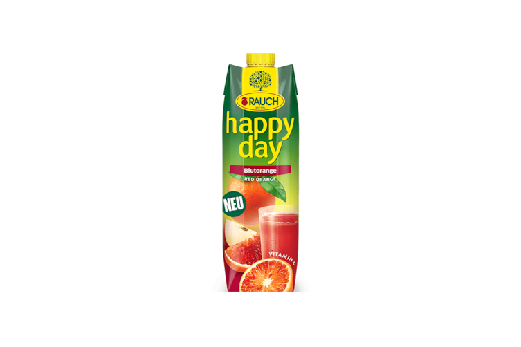 packung vom blutorangensaft von happy day
