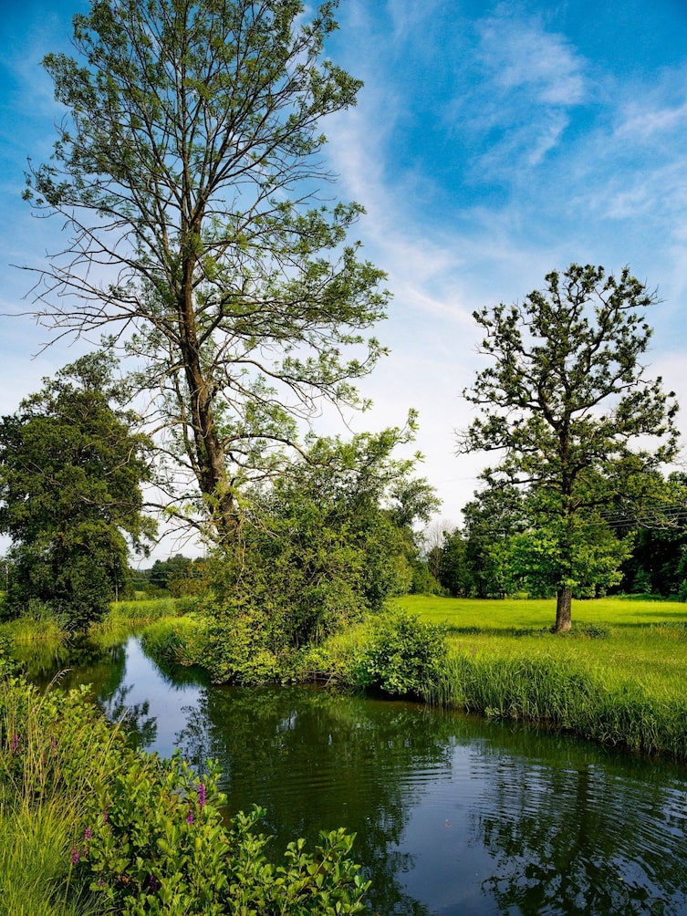 Sims, Stephanskirchen, Bayern, Flusslandschaft