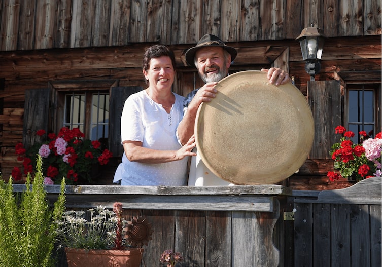 Resi und Sepp Heim, Käser, Almhütte
