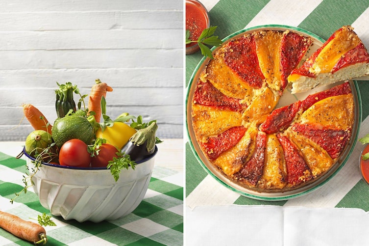 Tomaten, Karotten, Paprika, Kugelzucchini, Melanzani, Aubergine, Salbei, Petersilie, Majoran, Gemüse, Gemüserezepte