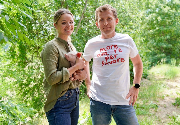 Paula Bründl, Biobauer Andreas Seiser