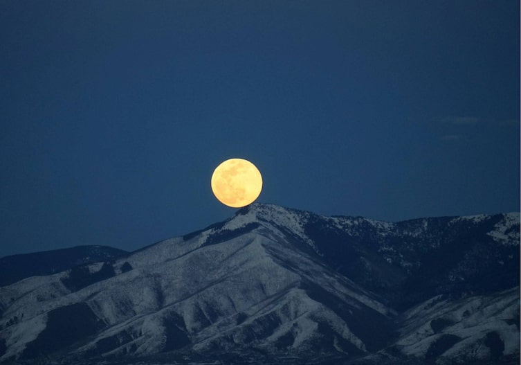 Supermond, Vollmond, Berg