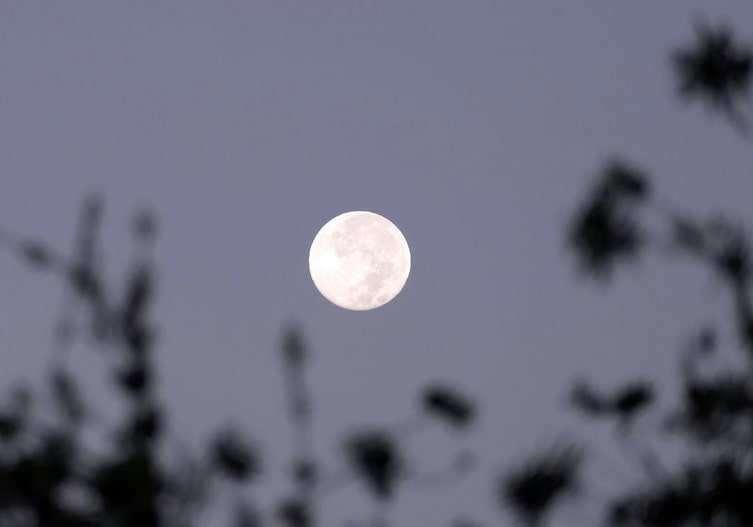 Supermond, Vollmond, Nachthimmel