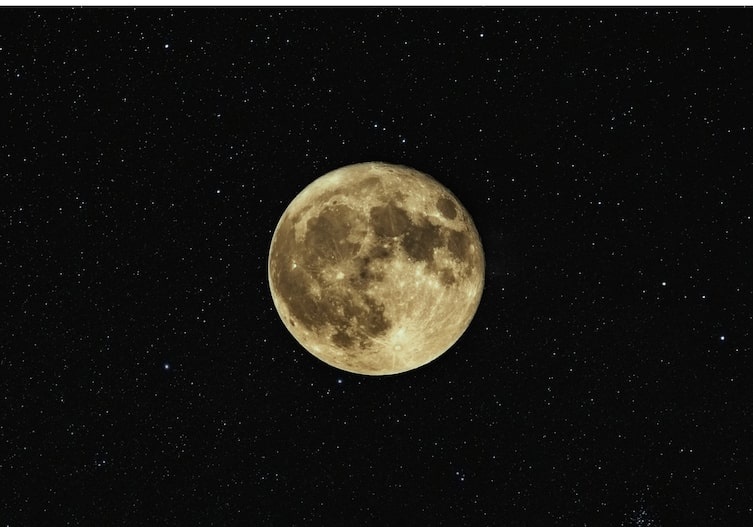 Vollmond, Nachthimmel
