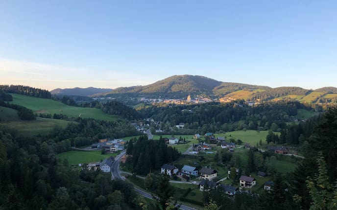 Panoramablick auf Mariazell