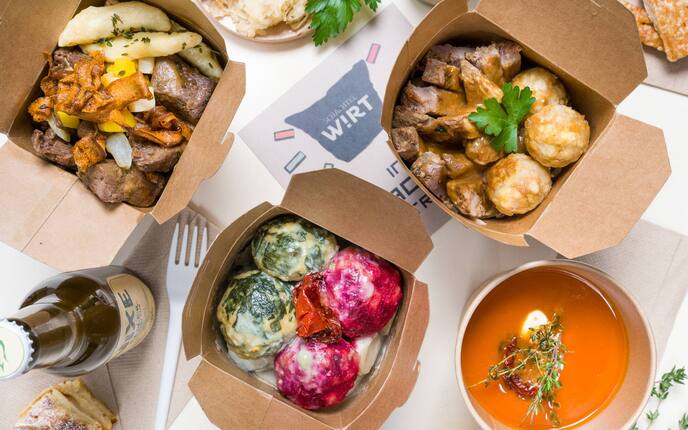 Ausflüge, Wirtshaus, Schachtelwirt, alles im Karton, Wien