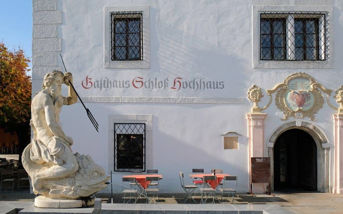 Ausflüge, Wirtshaus, Gasthaus Schloss Hochhaus, Vorchdorf, Oberösterreich