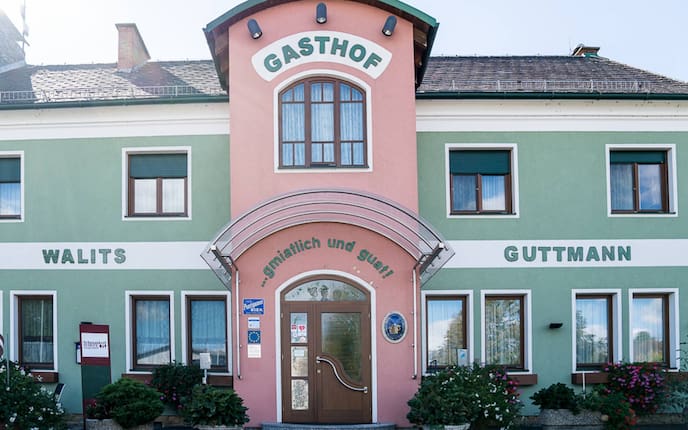 Ausflüge, Wirtshaus, Walits-Guttmann, Außenansicht, Deutsch Tschantschendorf, Burgenland