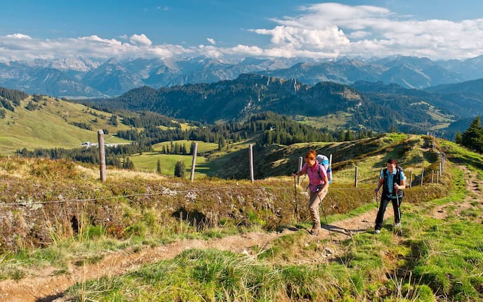 Allgäu, Riedberger Horn, Allgäuer Alpen, Wandern, Weitwandern