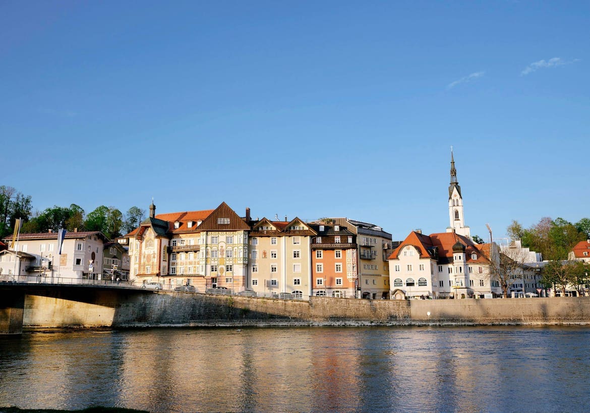 Bad Tölz Brücke über die Isar, Servus