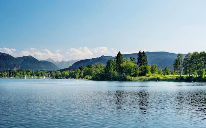 Blick über den Staffelsee in Bayern