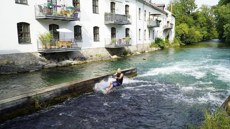 Riversurfen, Steyr, Steyr am Wasser