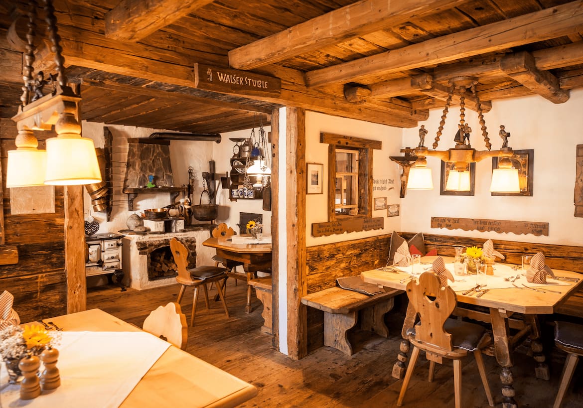In der Walserstuba ist lokale und saisonale Küche Philosophie.