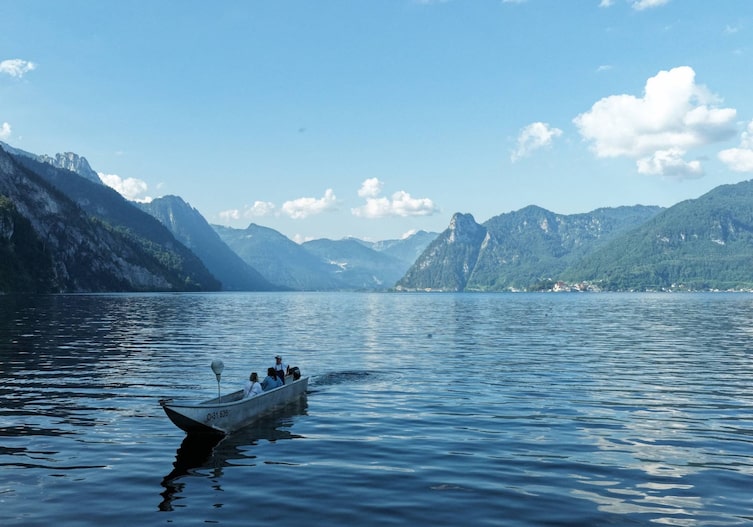 Ausfahrt mit Fischer Benjamin Mayr am Traunsee