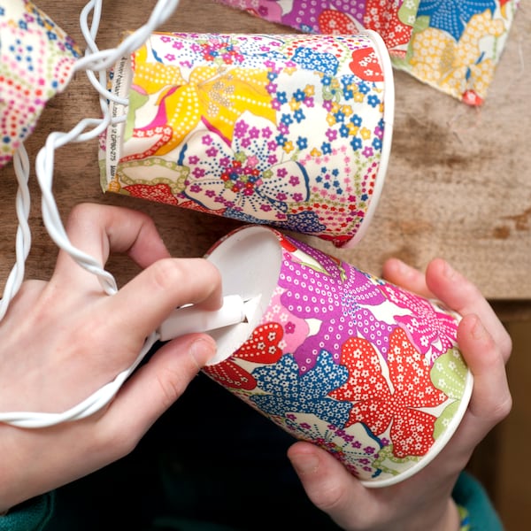 Girlande, Lichterkette, Fasching, Partydeko, Karneval