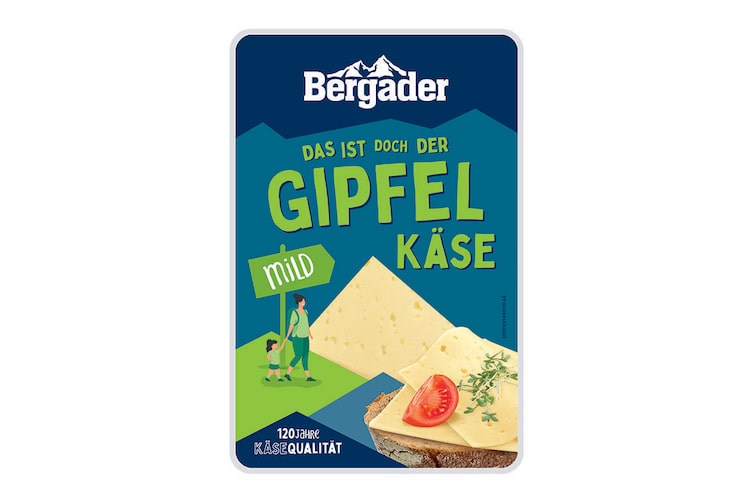 Zu sehen ist der Bergader Gipfelkäse