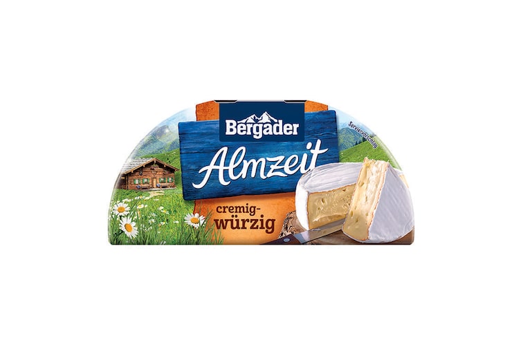 Zu sehen ist der Bergader Almzeit Käse.