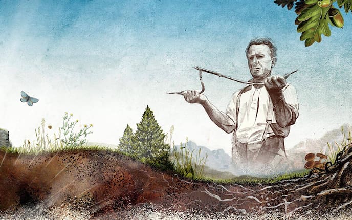 Mit Pendel und Wünschelrute (Illustration: Andreas Posselt)