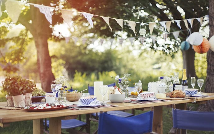 Deko fürs Gartenfest, Garten, Servus