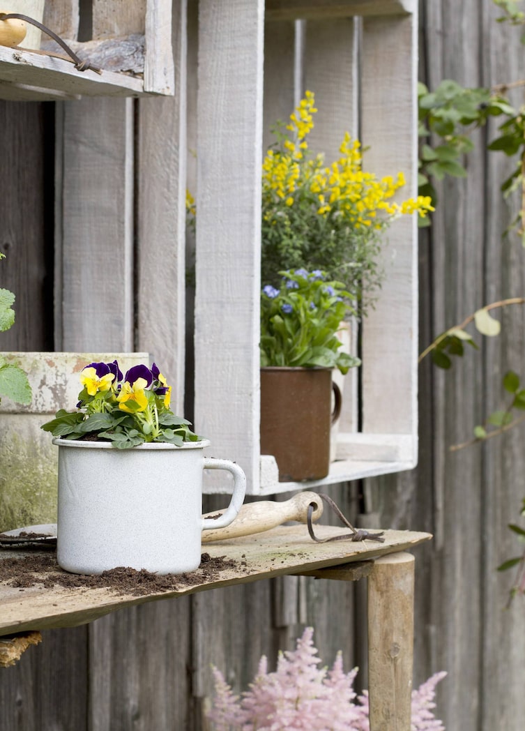 Regal aus Obstkisten (Bild: Michaela Gabler)