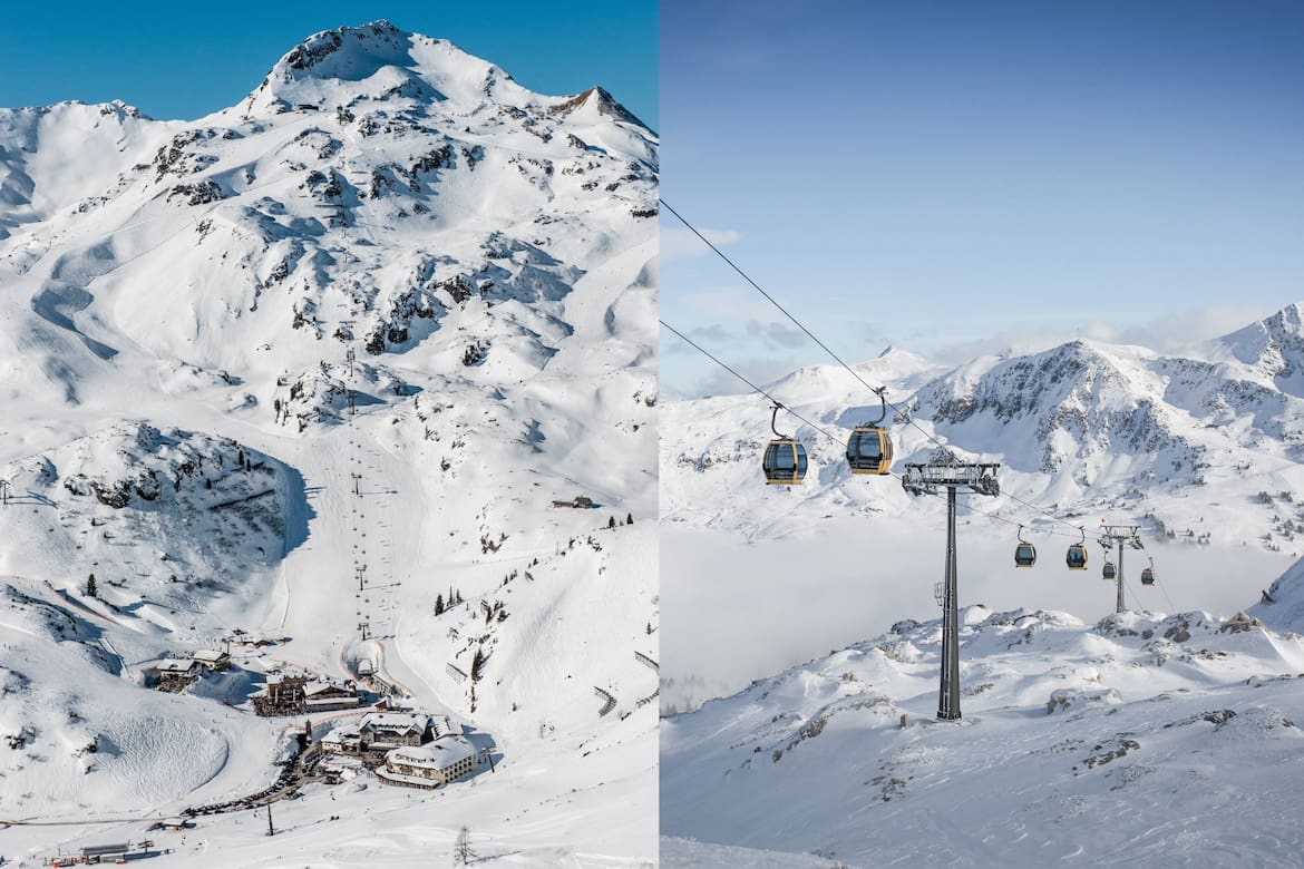Gondeln in Obertauern