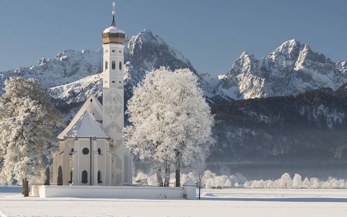 St. Coloman, Tannheimer Berge, Allgäu, Bayern, Deutschland