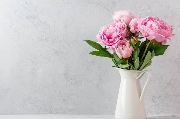 Rosa Pfingstrose in der Vase, Tipps für lange Haltbarkeit