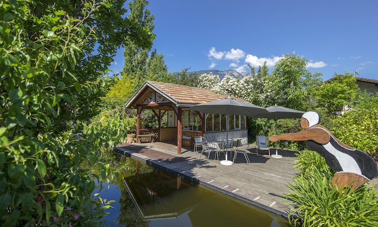 Garten, Teich, Südtirol