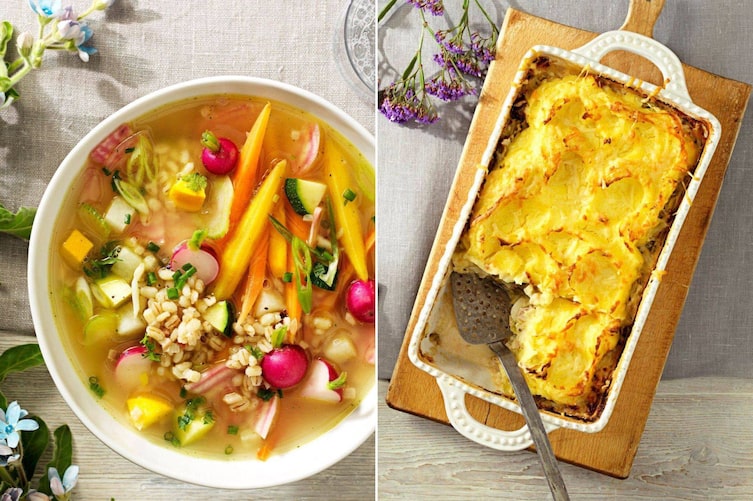 Frühlngshafte Gerstensuppe, überbackenes Frühkraut Rezepte aus Vorarlberg