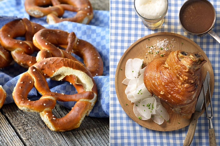 Krachende Schwarte, knusprige Brezel: Zwei Biergarten-Klassiker, die zusammen einfach unschlagbar sind.