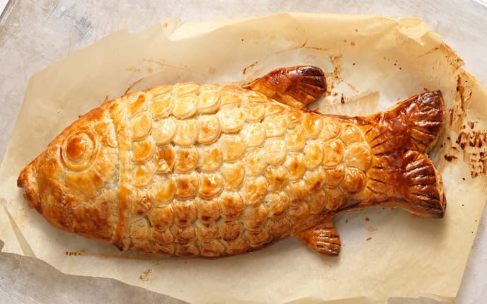 Blätterteigmantel, schmoren, garen, garen im Teig, Teigmantel, Blätterteig, Servus Rezept