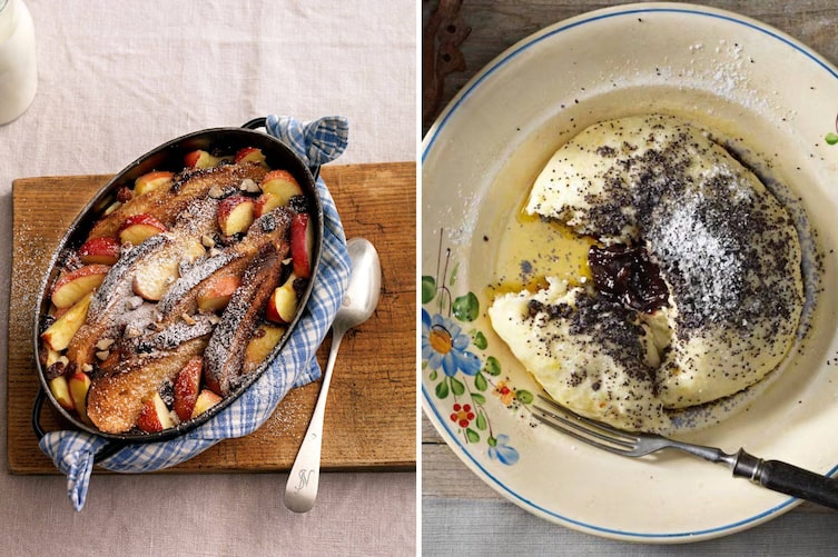 Scheiterhaufen, Germknödel, österreichischen und bayerischen Mehlspeisküche, Rezepte wie bei Oma