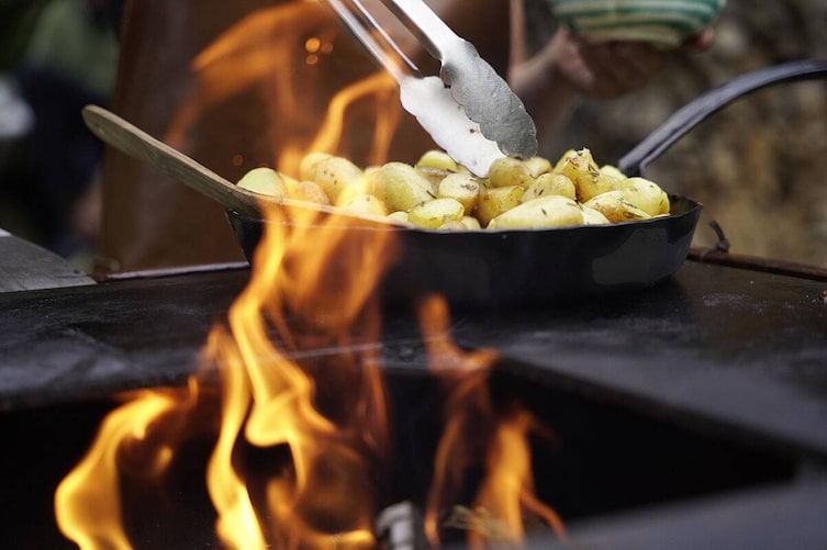 Erdäpfel Kartoffel Pfanne