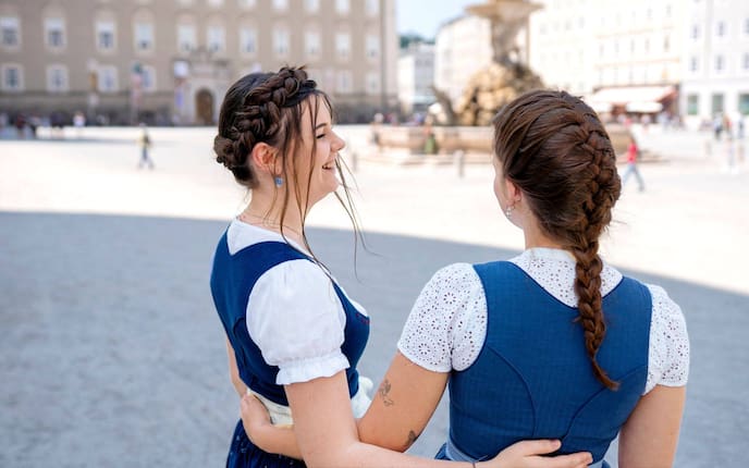 Frisuren, Dirndlfrisuren, Zöpfe