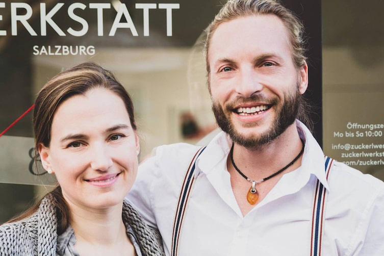 Maria und Christian von der Wiener Zuckerlwerkstatt