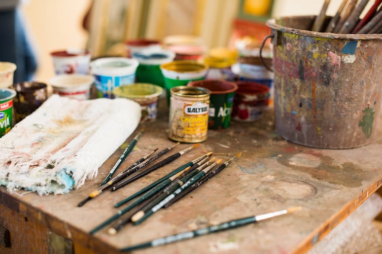 Handwerker Bauernmalerei Gröbner (Bild: Michael Reidinger)