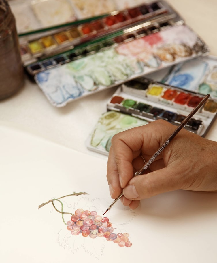 Malerei Lampenschirme Wainig (Bild: Petra Kamenar)