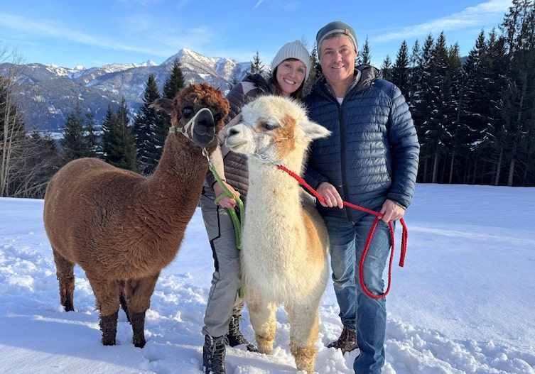 Heimatleuchten, Wo mia san, is oben – In den Tauern, Bernhard Maurer und Ingrid Maurer auf der Alpaka Alm
