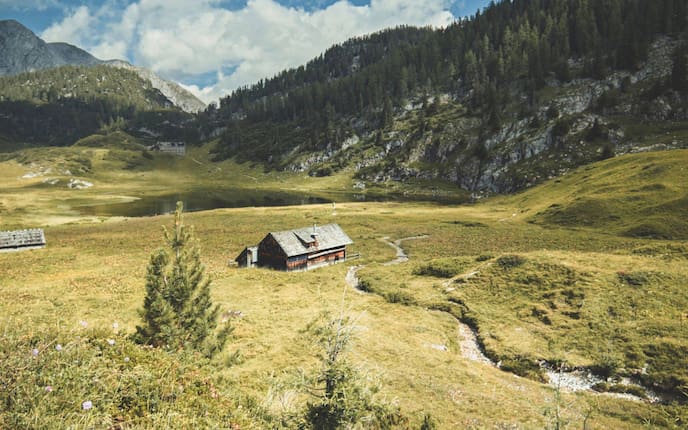 Hütte am Furtner See