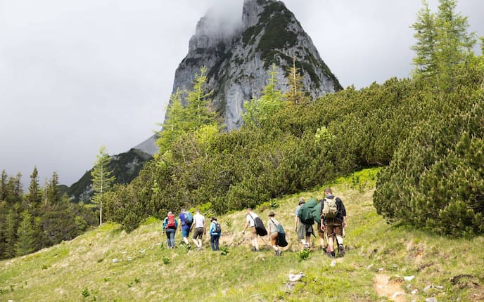 Aufstieg Kl. Traunstein, Servus